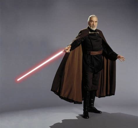 Christopher Lee as 'Count Dooku' in the films "Star Wars: Episode II ...