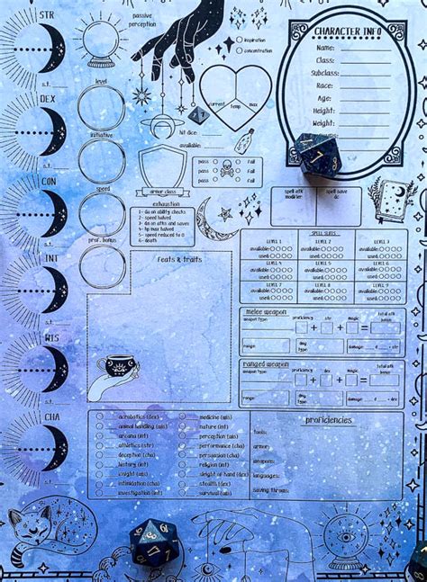 [新しいコレクション] Printable Dnd 5e Monk Character Sheet 974573-Monk Character ...