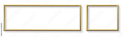 Golden Modern Wide Frame Border Design for Advertisement Banner Stock ...