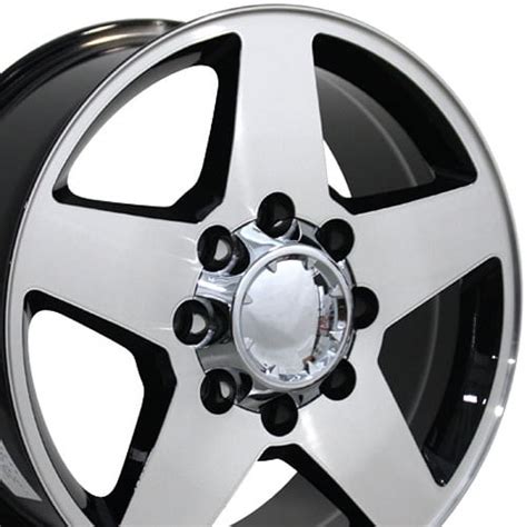 20 inch Machined Black 5503 OE Wheels Rims Fit GMC Chevy 8 Lug Trucks ...