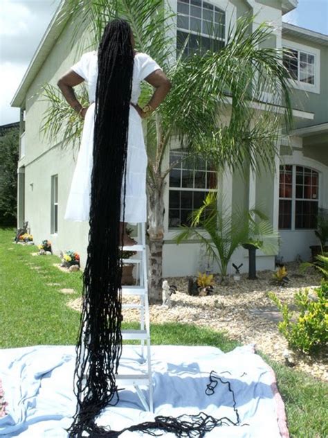 Oh My! Sisterlocks: World's longest dreadlocks hair wash video/Picture