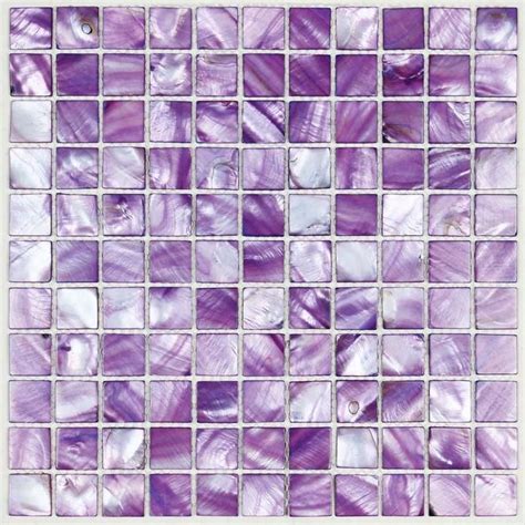 Purple Mother of Pearl Mosaic Tile Bk011-11.6x11.6 per Sheet, Stained ...