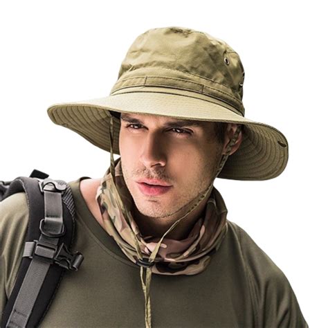 XBTCLXEBCO Sun Protection Hat Summer Men Outdoor Bucket Wide Brim ...