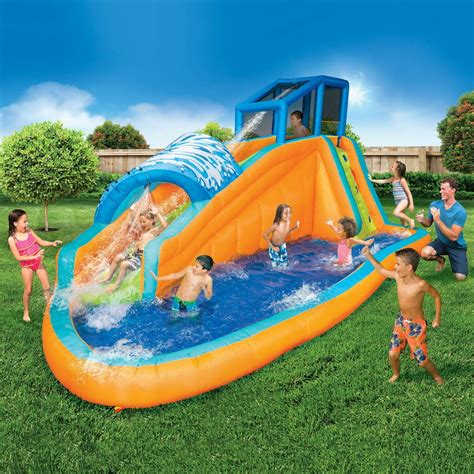 Banzai Surf Rider Aqua Park (Inflatable Water Slide Backyard Summer Fun ...