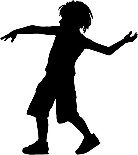 Kids Silhouettes Clipart