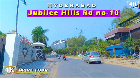 Jubilee Hills Road no10 (Diamond House) | 4k drive tour | - Hyderabad ...