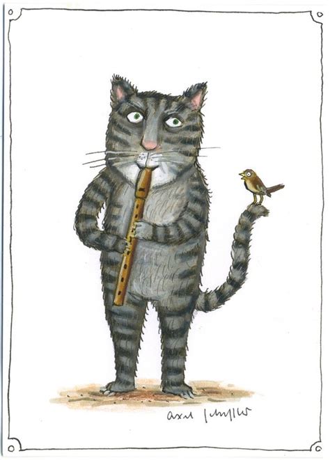 Axel Scheffler | Cat art illustration