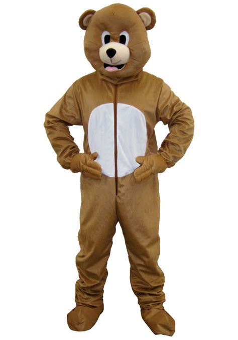 2019 Adult Cosplay Brown Bear Mascot Costume Suit Game Dress Outfit ...