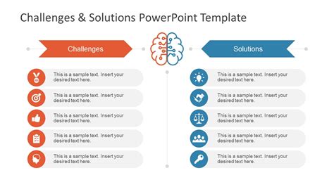 Challenges & Solution PowerPoint Template - SlideModel