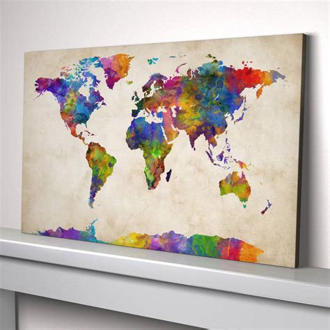 World Map Painting Art Print By artPause