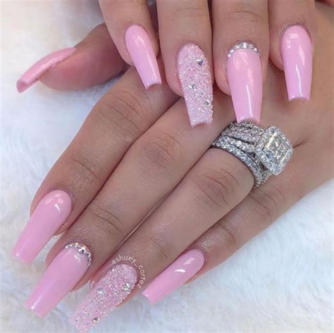 Nail Glitter Pink Birthday #nailspromote #naillove #nailart | Розовые ...