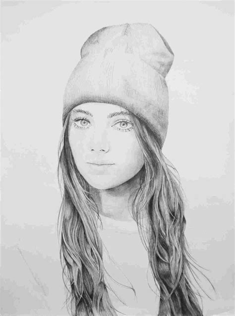 Realistic Girl Drawing at PaintingValley.com | Explore collection of ...