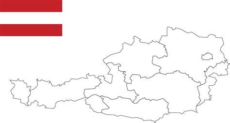 map and flag of Austria 10199327 Vector Art at Vecteezy