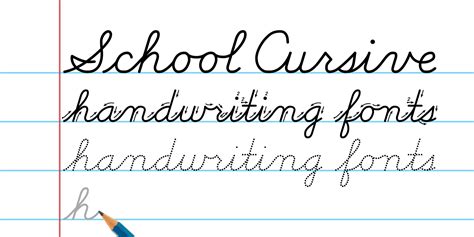 School Cursive Font