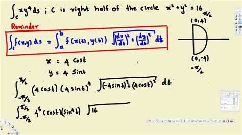 Line Integrals Evaluating a Line Integral - Vector Calculus - YouTube