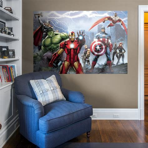 Fathead Avengers Assemble: Mural - Huge Officially Licensed Marvel ...