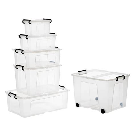 Plastic Storage Bins Wheels Plastic Portable Function Storage Box For