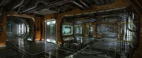 Interior spaceship design | Spaceship interior, Interior concept art ...