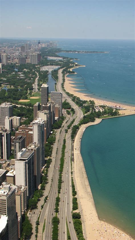 Chicago Lake Michigan View from Hancock