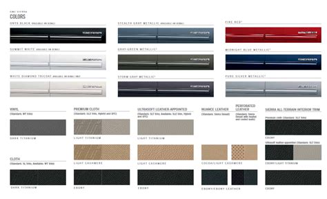 2024 Gmc Truck Color Chart - Jane Bellanca