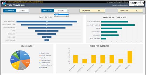 Excel CRM Template for Customer Relationship Management