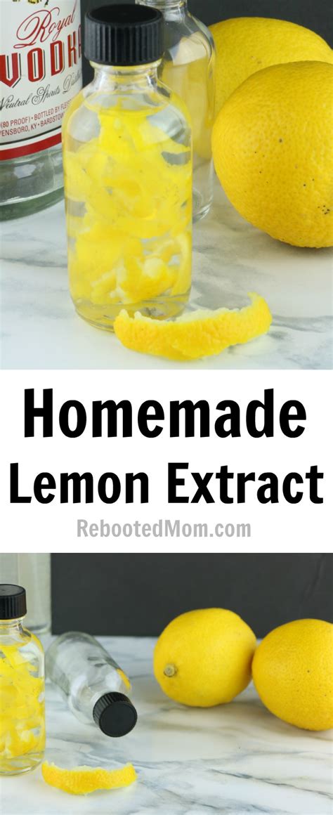 Homemade Lemon Extract