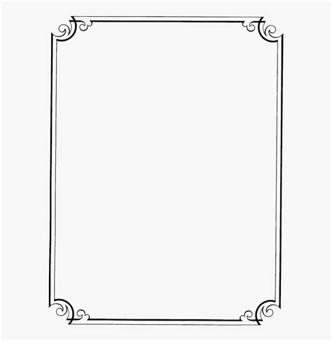 Fancy Page Borders, HD Png Download - kindpng