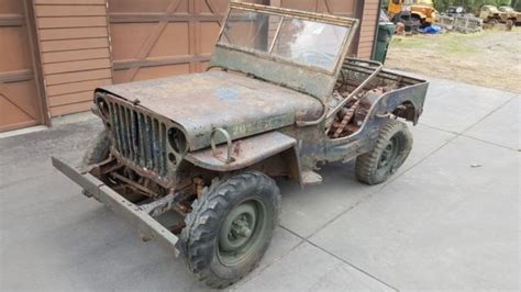 1943 Willys MB Military Jeep for restoration - WW2 - No Reserve - Ford ...