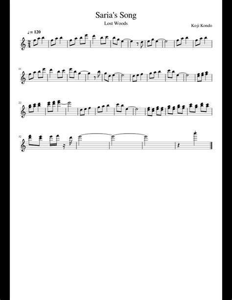 Saria's Song sheet music for Flute download free in PDF or MIDI