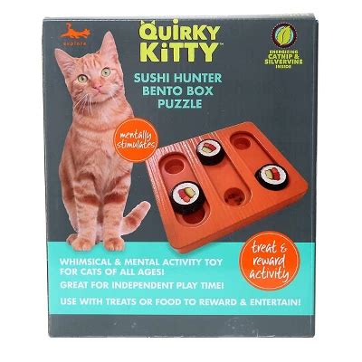 Quirky Kitty Bento Box Puzzle Cat Toy - Brown : Target