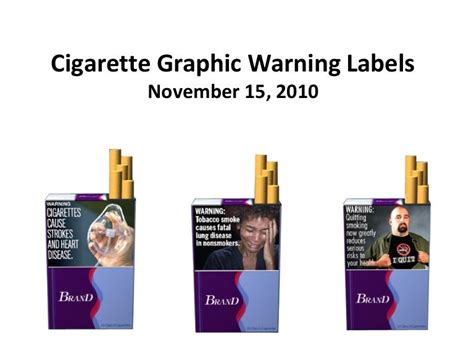 Cigarette graphic warning labels