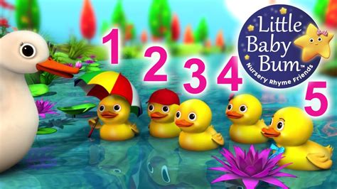 Five Little Ducks | Nursery Rhymes | from LittleBabyBum! | FunnyCat.TV