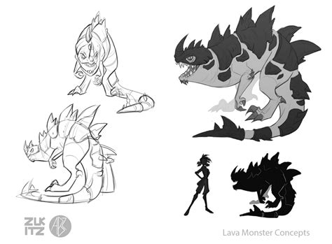 Lava Monster by Zukitz on DeviantArt