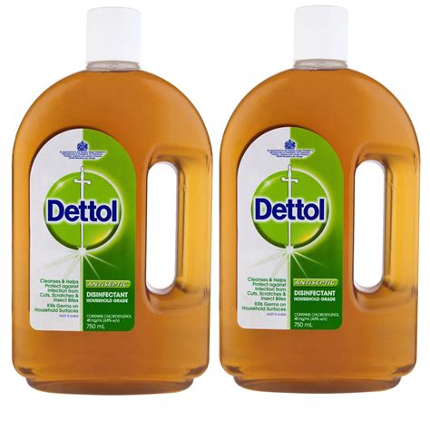 2 x Dettol Antiseptic Disinfectant Liquid 750ml 50158225 | eBay