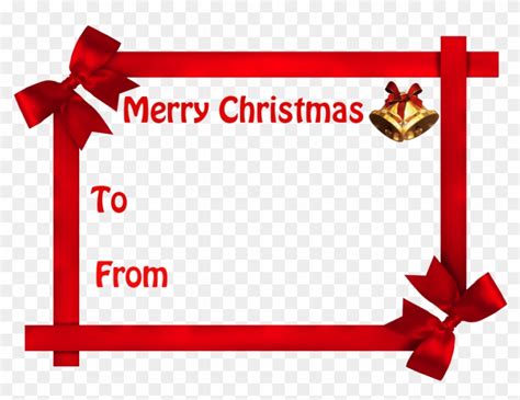 Merry Christmas Gift Labels - Free Transparent PNG Clipart Images Download