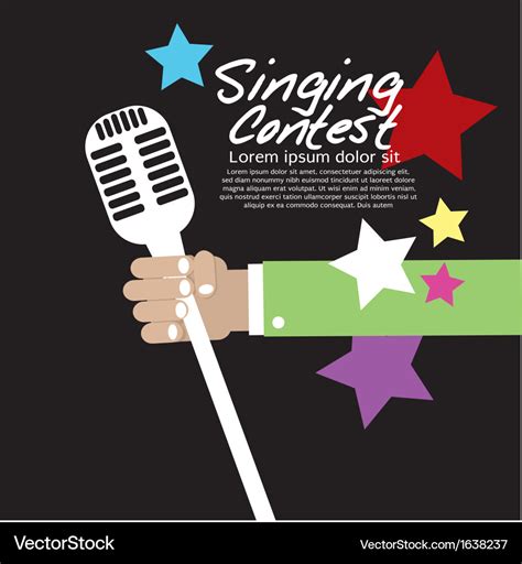 Singing Contest Royalty Free Vector Image - VectorStock