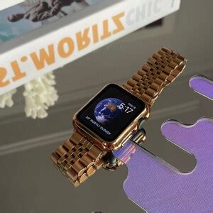 Rose Gold Apple Watch Band 45mm 44mm 42mm 41mm 40mm 38mm Iwatch Band ...