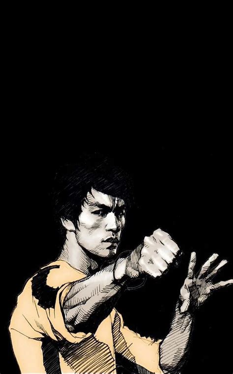 Bruce Lee Punch iPhone 6 Plus, Bruce Lee Cartoon HD phone wallpaper ...