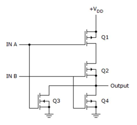 2-input CMOS NOR gate circuit operation - Electrical Engineering Stack ...