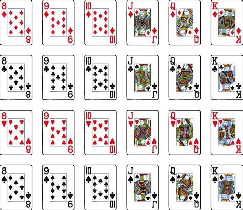 All 52 Playing/poker Cards Full Deck Hearts Spades Clubs - Etsy