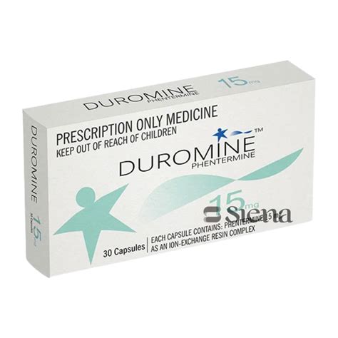 Duromine 15mg (Phentermine) | Weight Loss | Siena