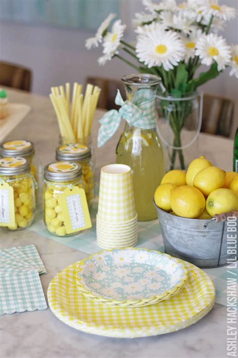 Lemon Party Decor - Martha Stewart Celebrations Mother’s Day Party