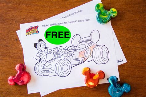 FREE Mickey and the Roadster Racers Printable Coloring Pages!