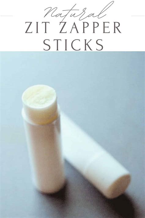 2 Ingredient Homemade Natural Zit Zapper Sticks