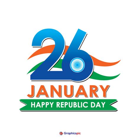 26 January Indias Republic Day Vector Design - Free vector - Graphics Pic