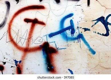 Political Graffiti Hammer Sickle Stock Photo 397085 | Shutterstock