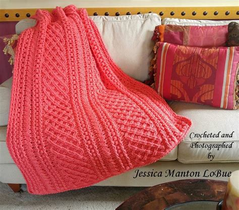 Red Heart Lattice Weave Throw http://www.redheart.com/free-patterns ...