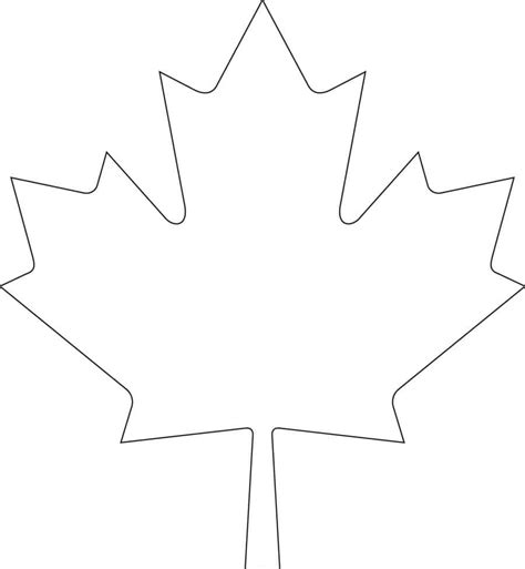 Downloadable maple leaf template for your Canada Day crafts | Canadian ...