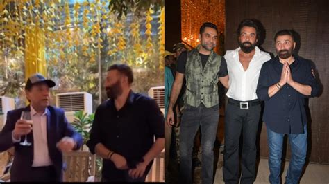 WATCH: Dharmendra and Sunny Deol’s dance at Karan Deol’s roka ceremony ...