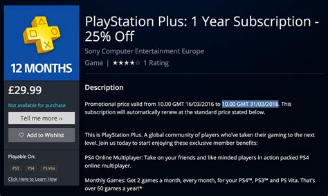 Save 25% on Annual PlayStation Plus Subscription via PlayStation Store ...